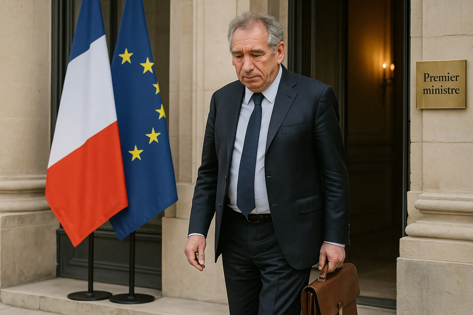 Macron appointing Sébastien Lecornu.