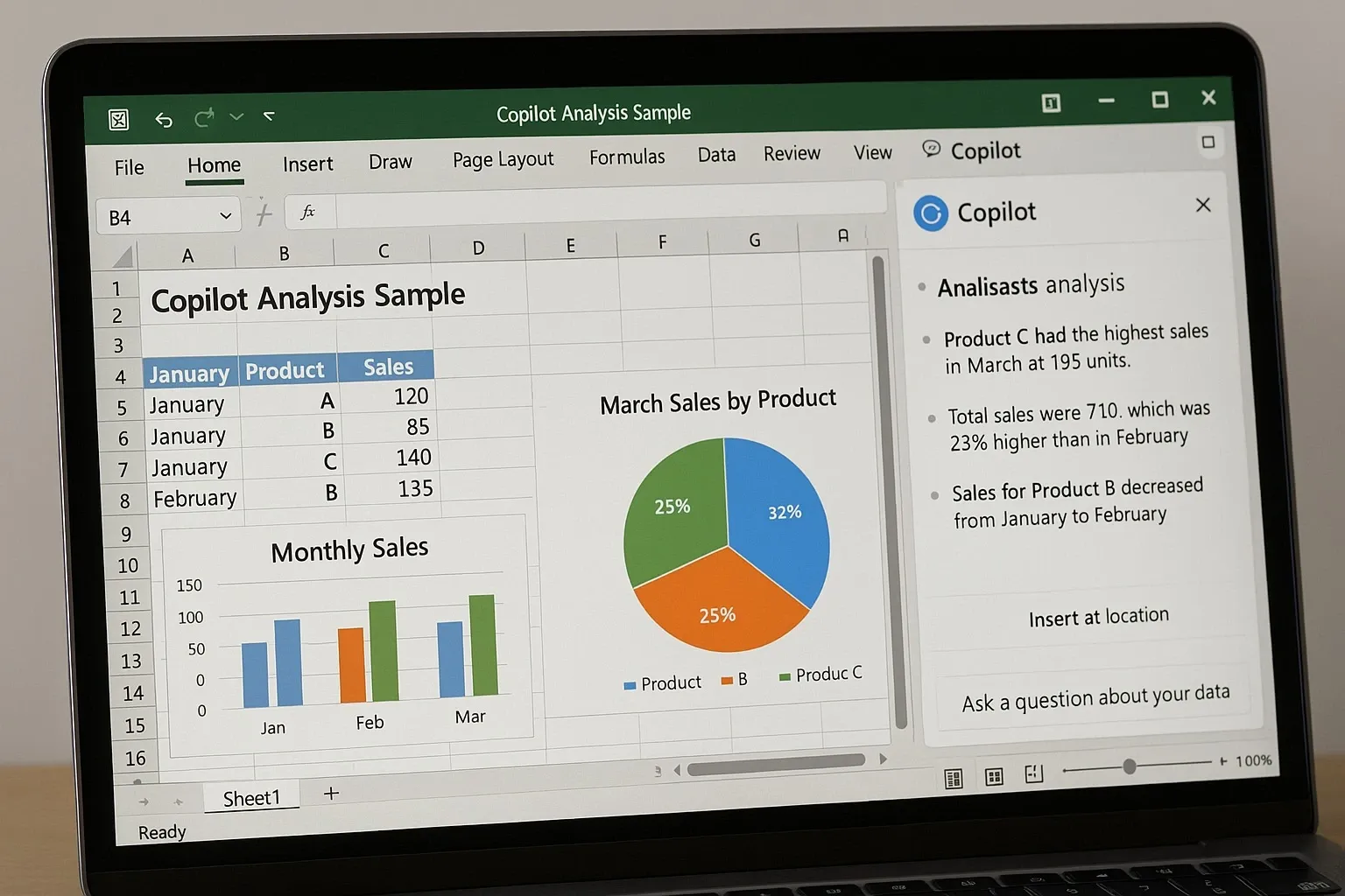 Microsoft Excel AI Copilot