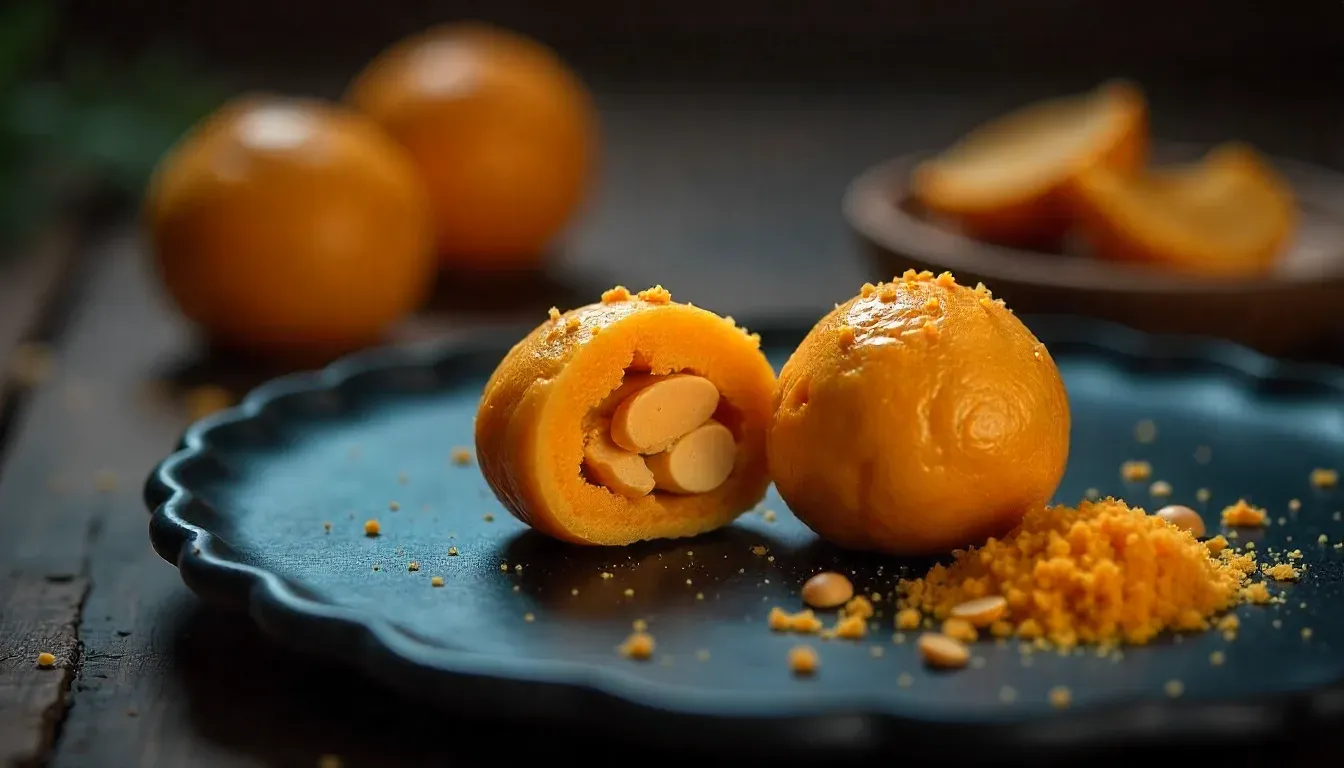 Peanut ladoo simple Navratri snacks.