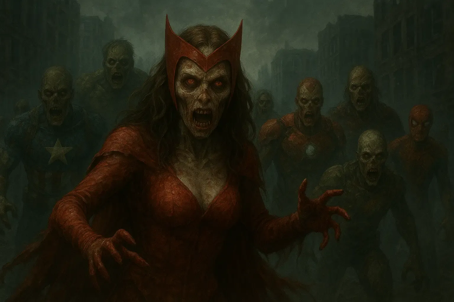 Marvel Zombies vs What If Zombified Scarlet Witch