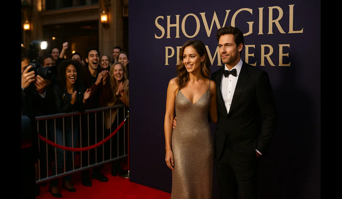 The official release party of a showgirl release date red carpet