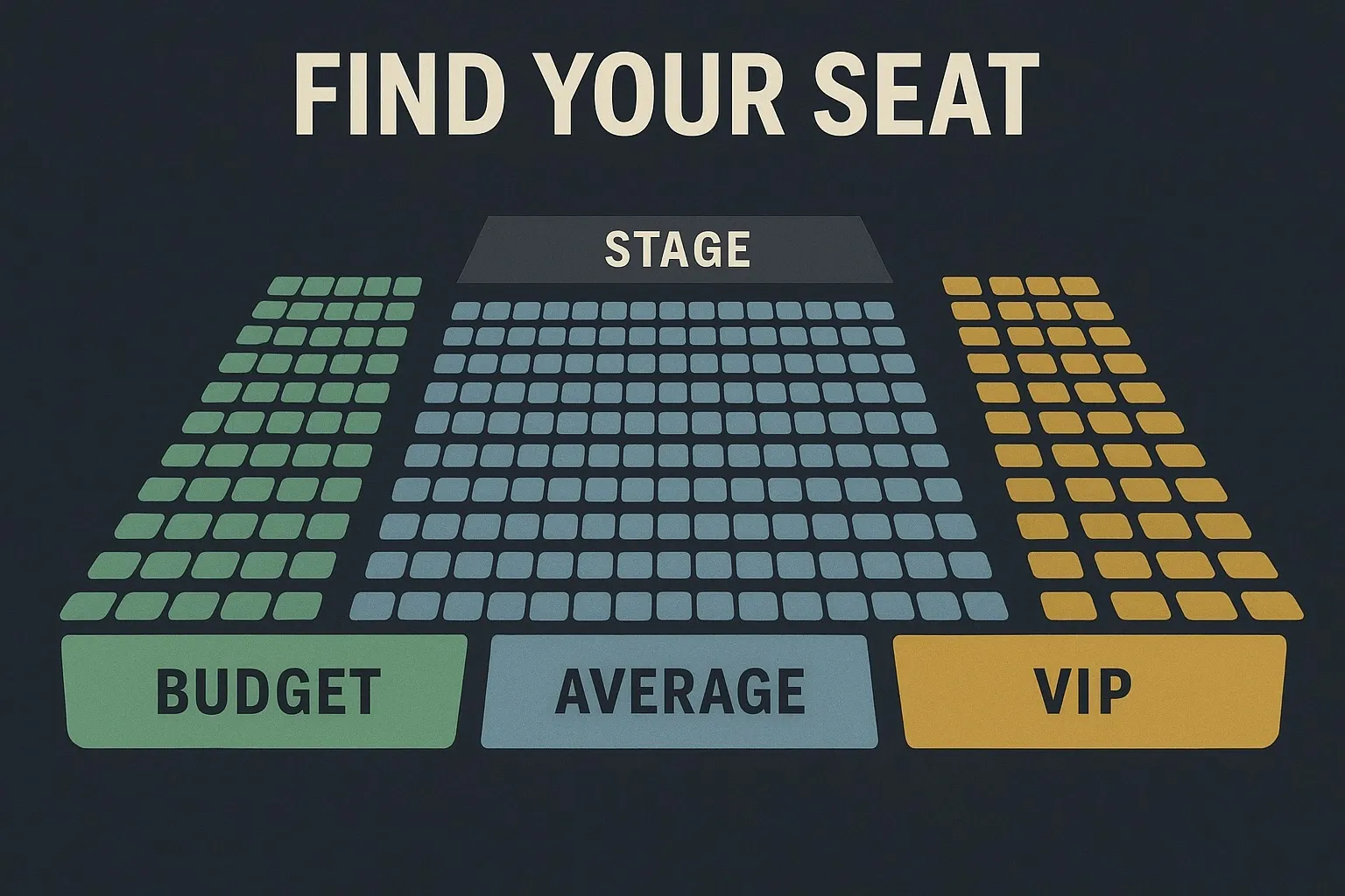 WWE SmackDown seating chart with ticket price zones