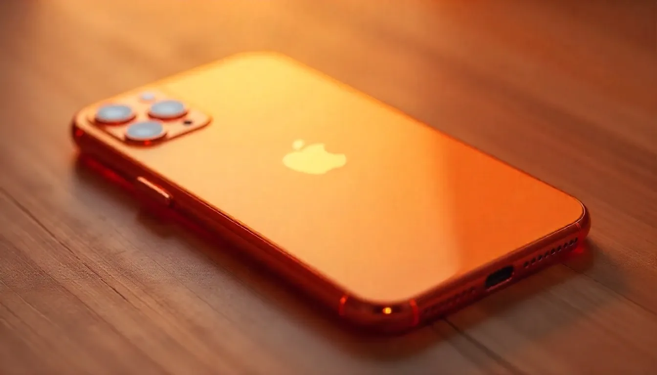 Side-by-side render comparing iPhone 17 titanium frame with older models.