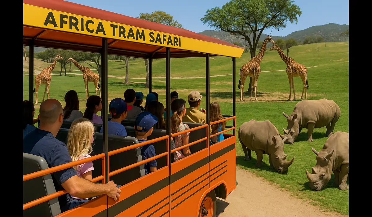 how to visit San Diego Zoo Safari Park with family tram ride