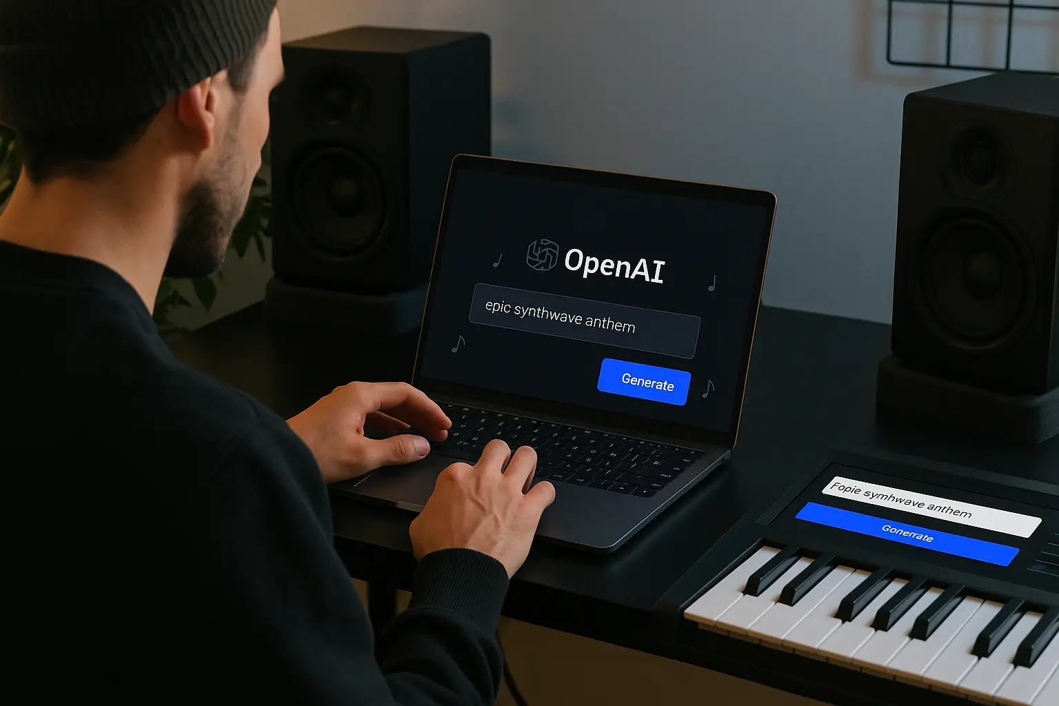 Udio Suno AI song generator interface