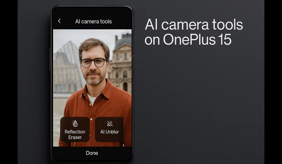 OnePlus 15 OxygenOS 15 AI photo tools