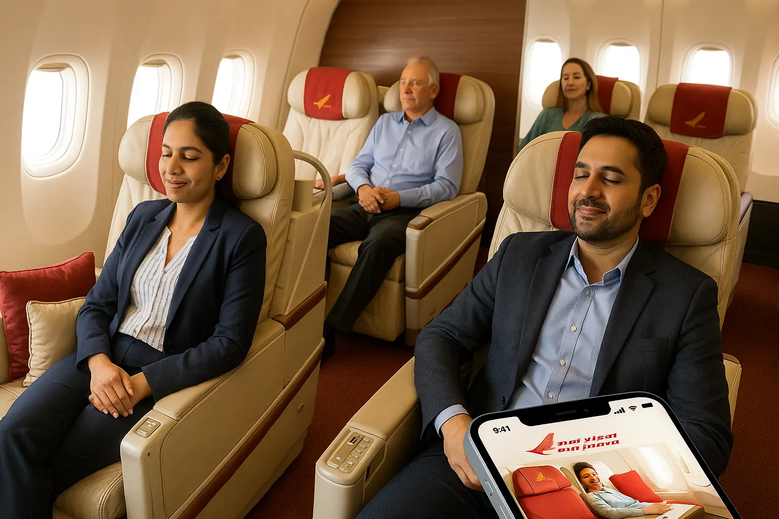 Air India business class offers USA to India 2025.