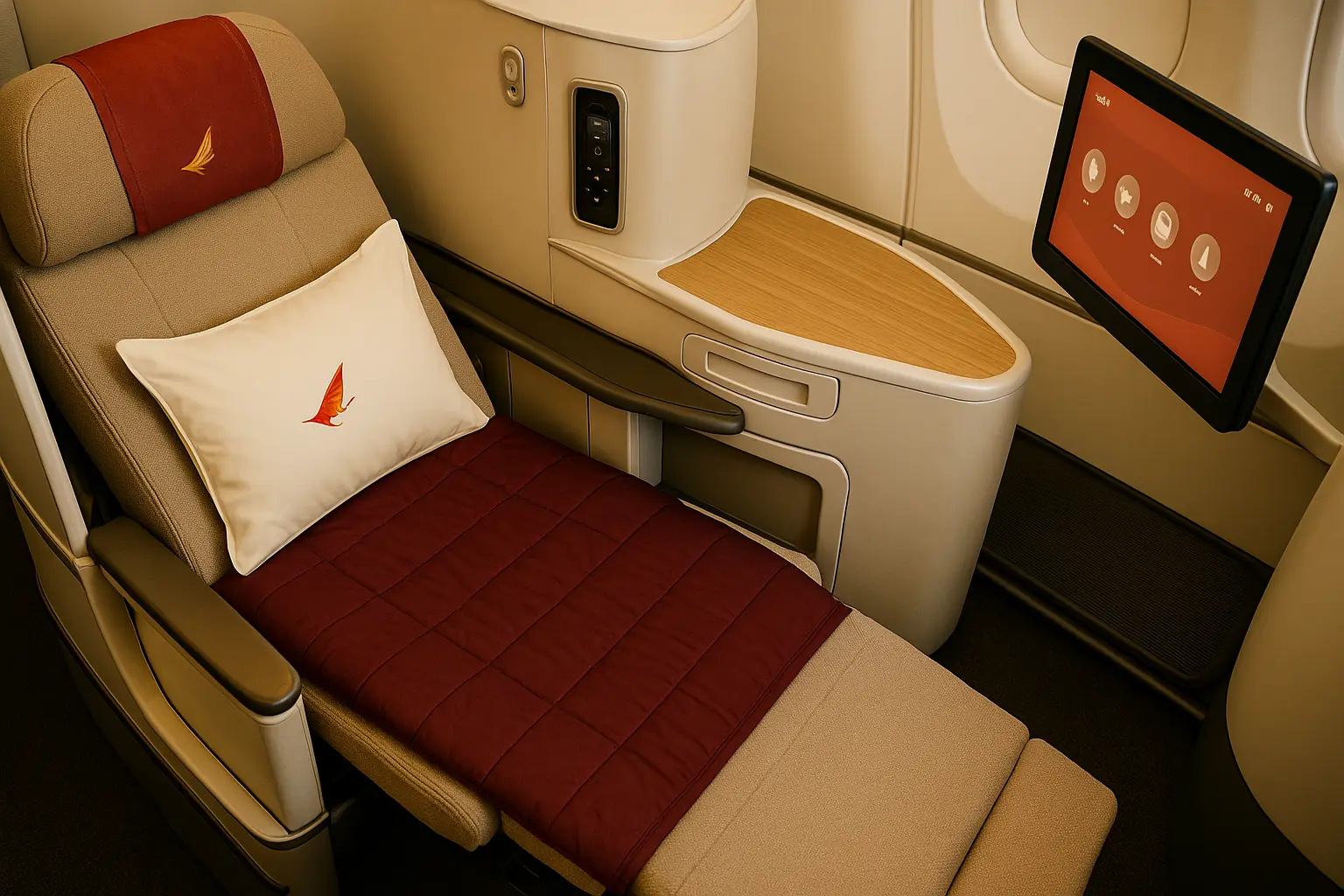 Air India business class seat comfort