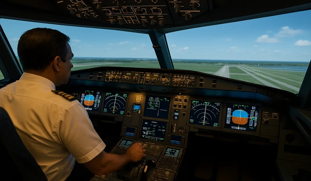 Air India pilot training A350 simulator
