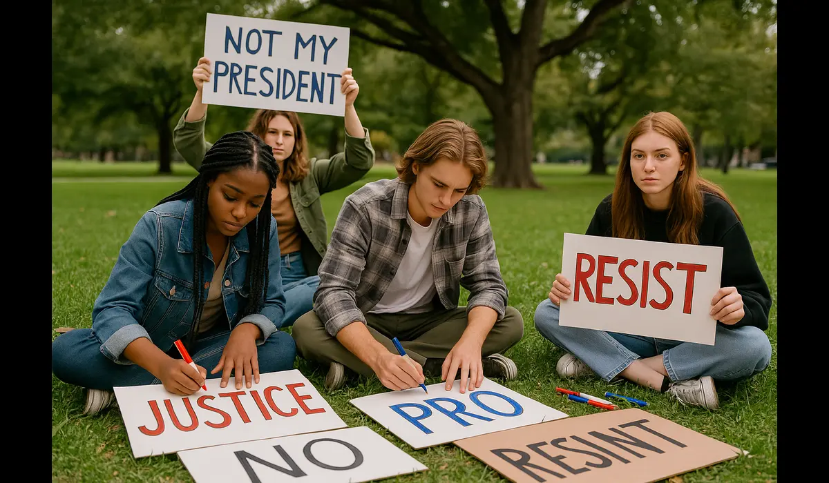 Youth organizing protest for political reform