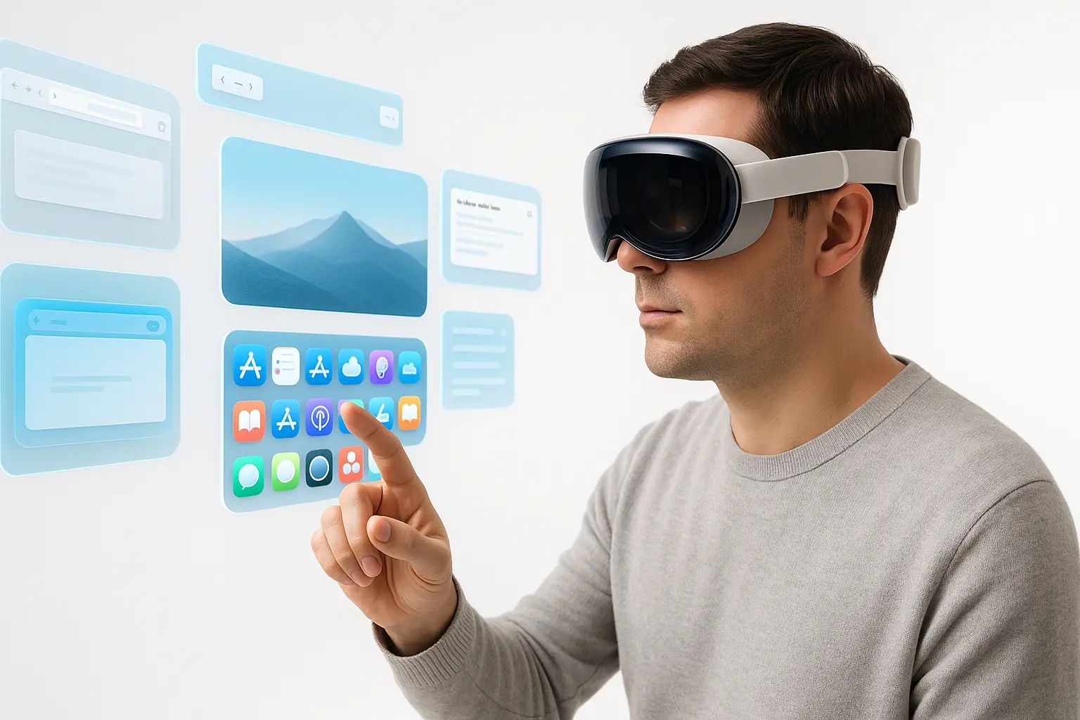 Apple Vision Pro mixed reality headset