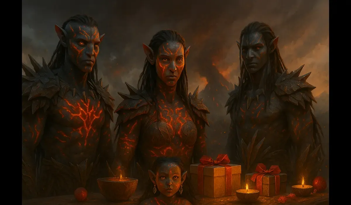 Top fan theories about Avatar: Fire and Ash before release featuring the Ash People Na’vi concept.