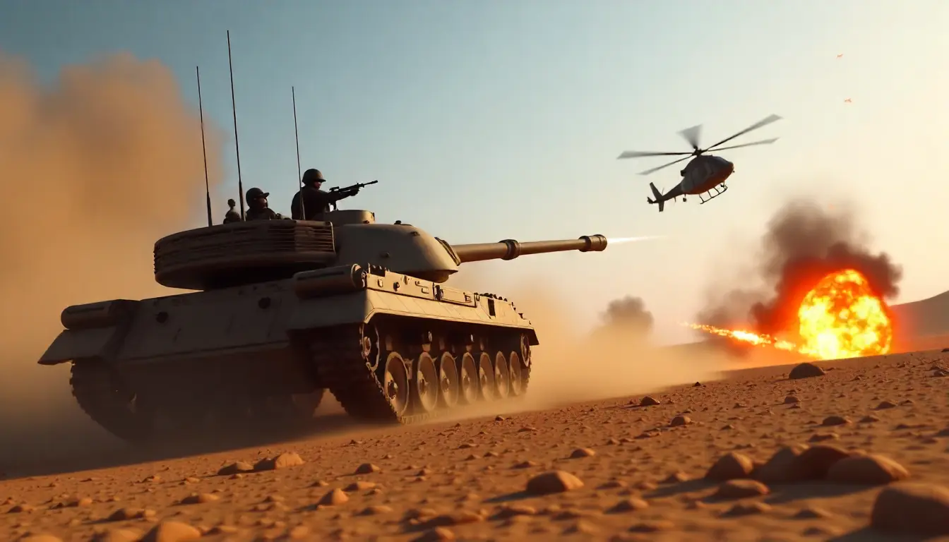 Battlefield 6 gameplay tank and helicopter combat