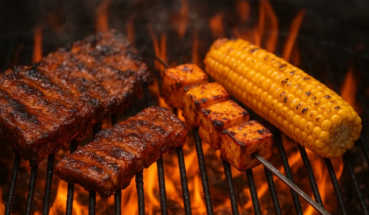 American BBQ culture fusion food with Indian spices.