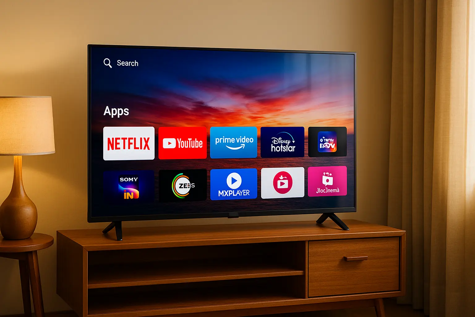smart 32 inch led tv streaming apps under 20000
