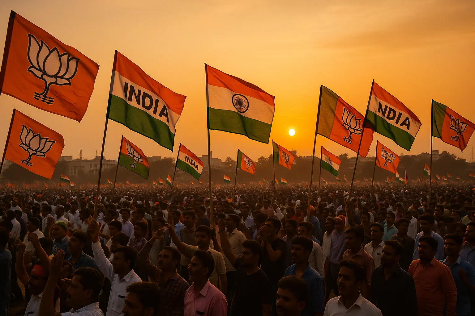 bihar election 2025 political rally.