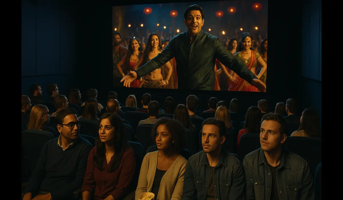 Bollywood influence on American cinema audience showing Indian entertainment USA trends.