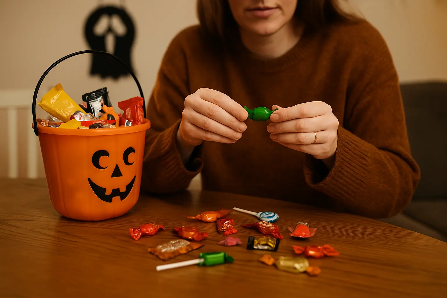 halloween candy safety checklist 2025 parent inspecting treats