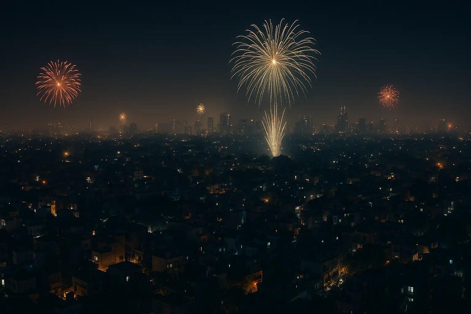 Supreme Court green crackers Delhi skyline