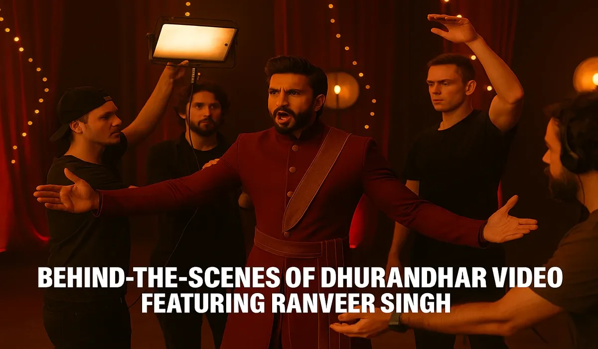 Ranveer Singh Dhurandhar music video rehearsal
