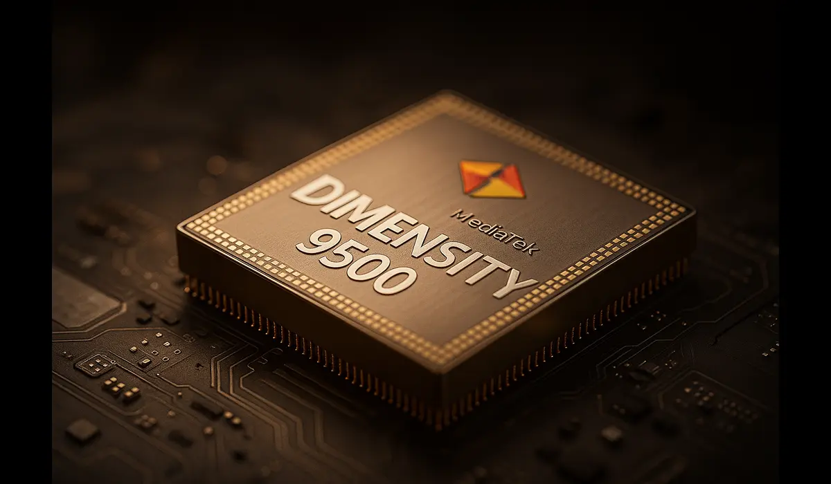 Oppo Find X9 Dimensity 9500 chipset close-up