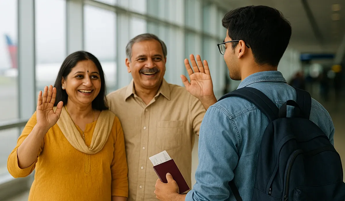 1 Hidden Mistakes Indian Parents Make About Education USA — and How to Fix Them Fast Indian parents supporting child for education USA journey.