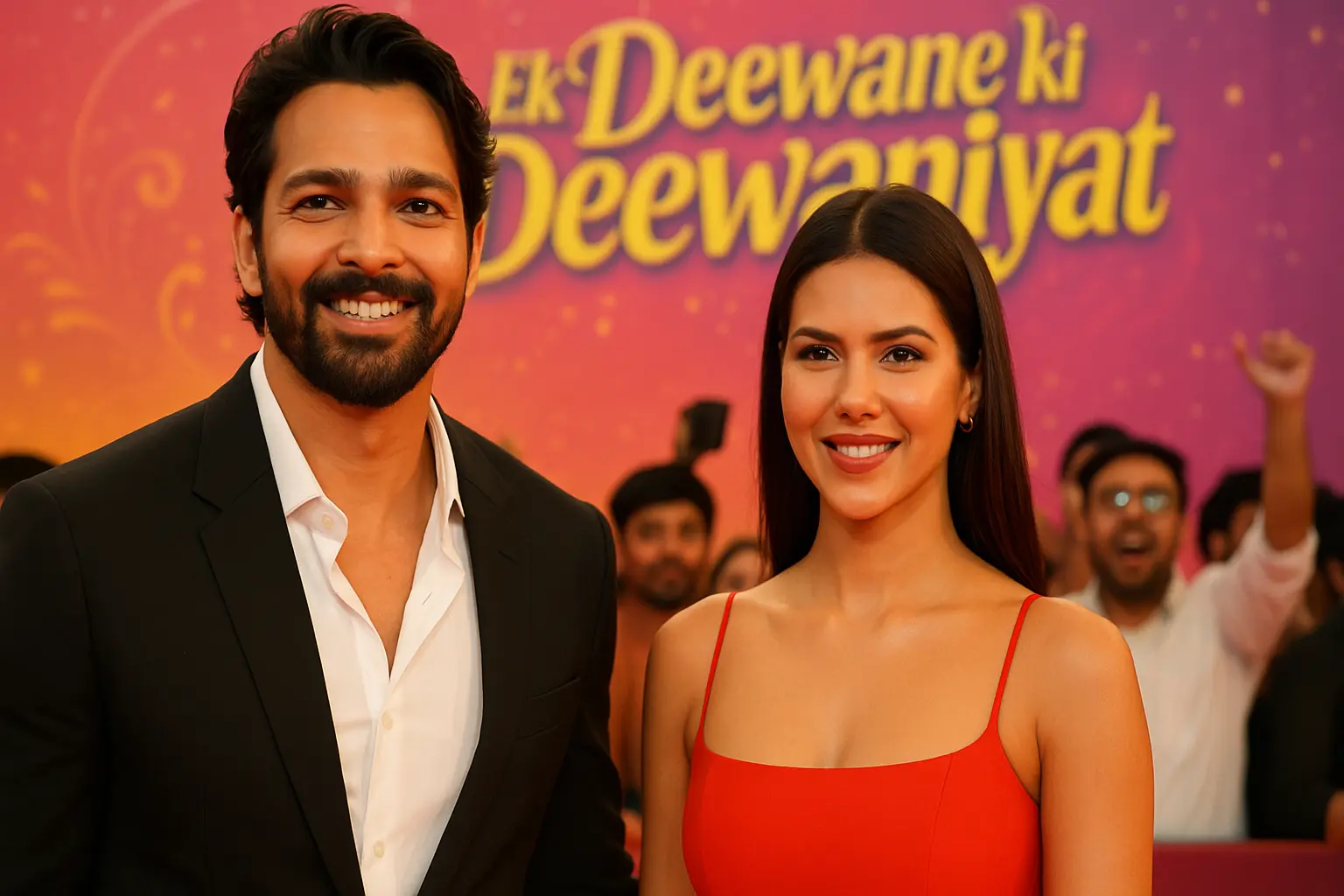 Harshvardhan Rane Sonam Bajwa Ek Deewane Ki Deewaniyat red carpet
