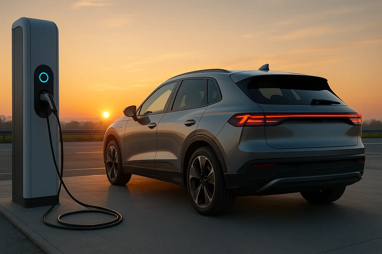 Electric SUV symbolizing sustainable SUV trends 2025.