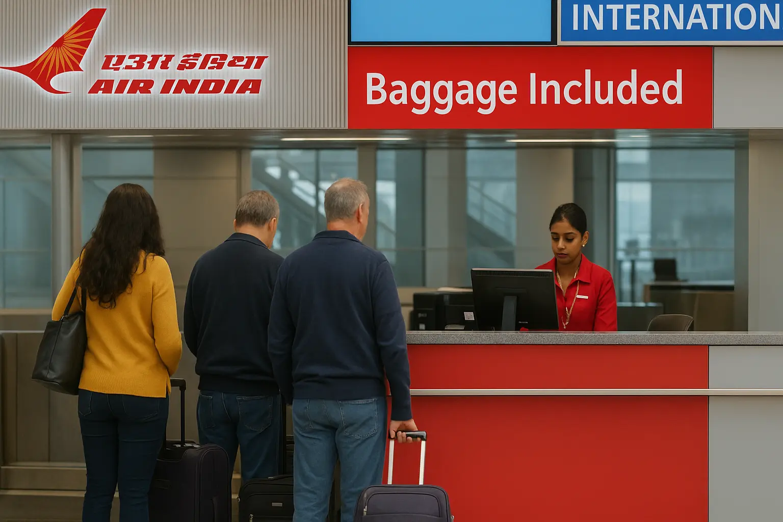 Air India flights with baggage included no hidden charges.