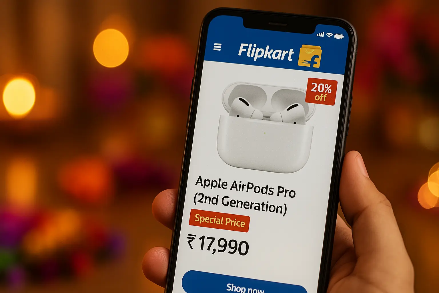 AirPods Pro 2 in Flipkart listing screenshot Diwali sale