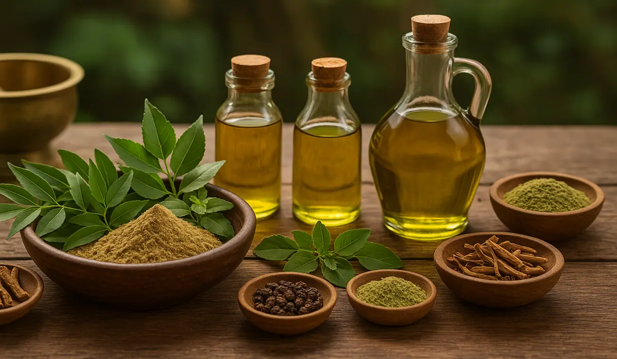 Herbal oils used in authentic Ayurveda centers USA