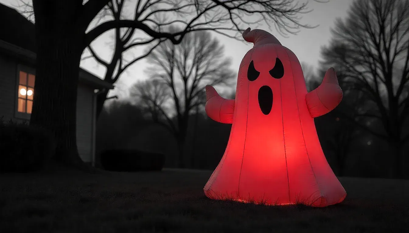 Inflatable ghost Amazon Halloween decor under $25