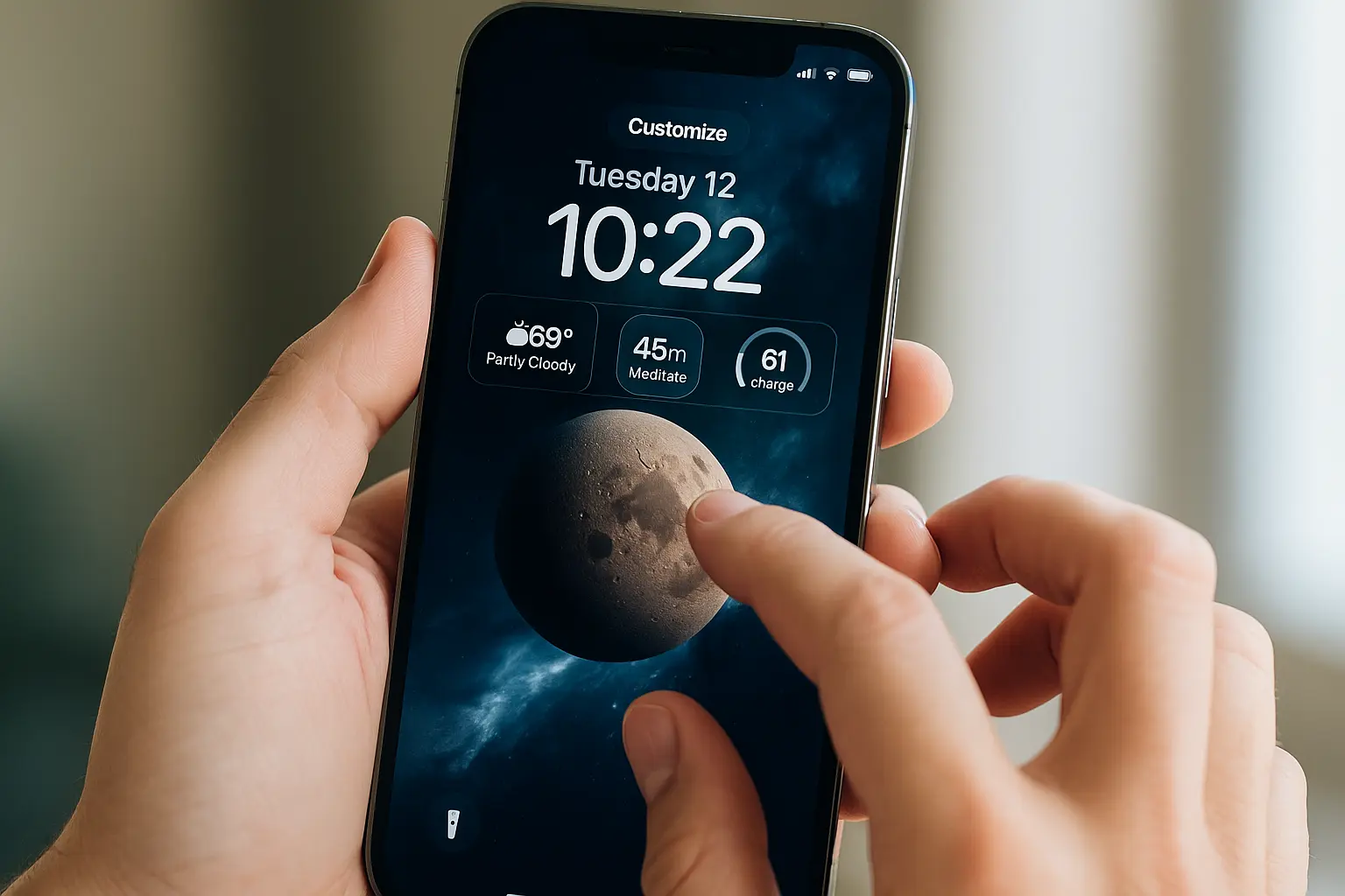 customizing iPhone lock screen iOS 26.1