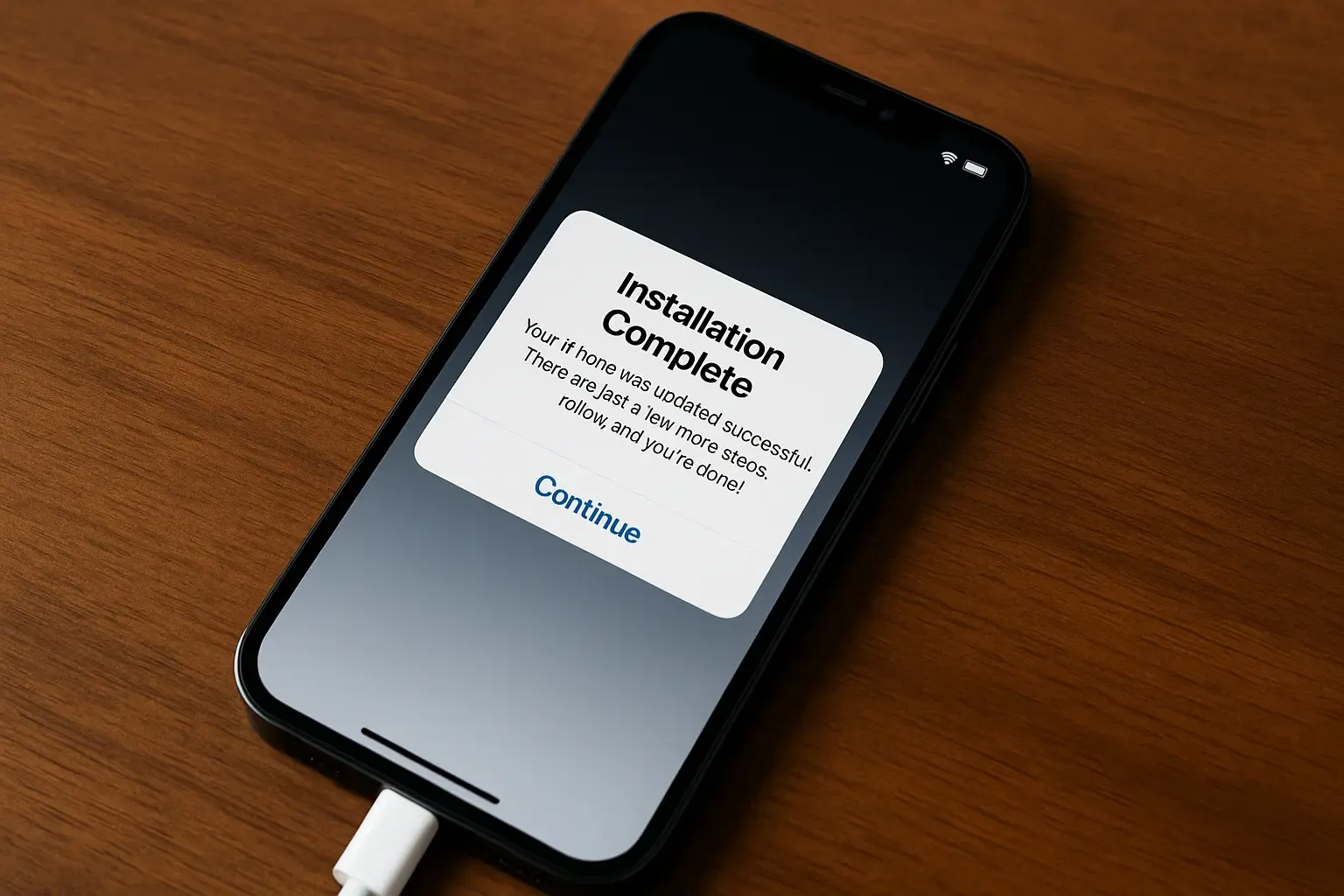 update iPhone to iOS 26.1 completion screen