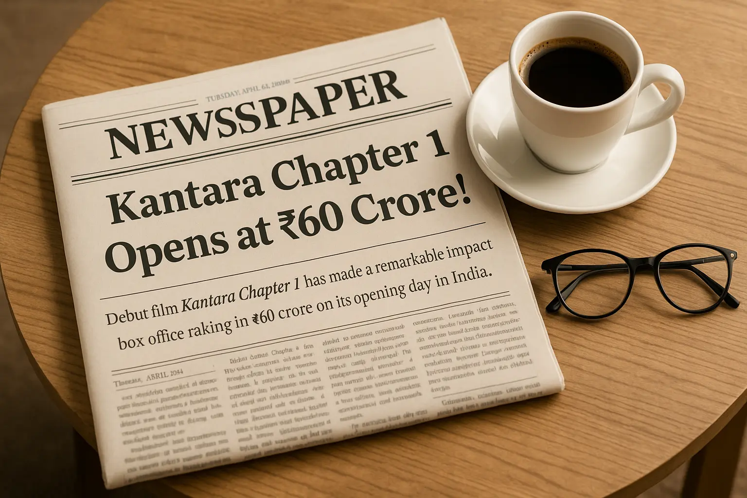 Kantara Chapter 1 opening day India box office headline