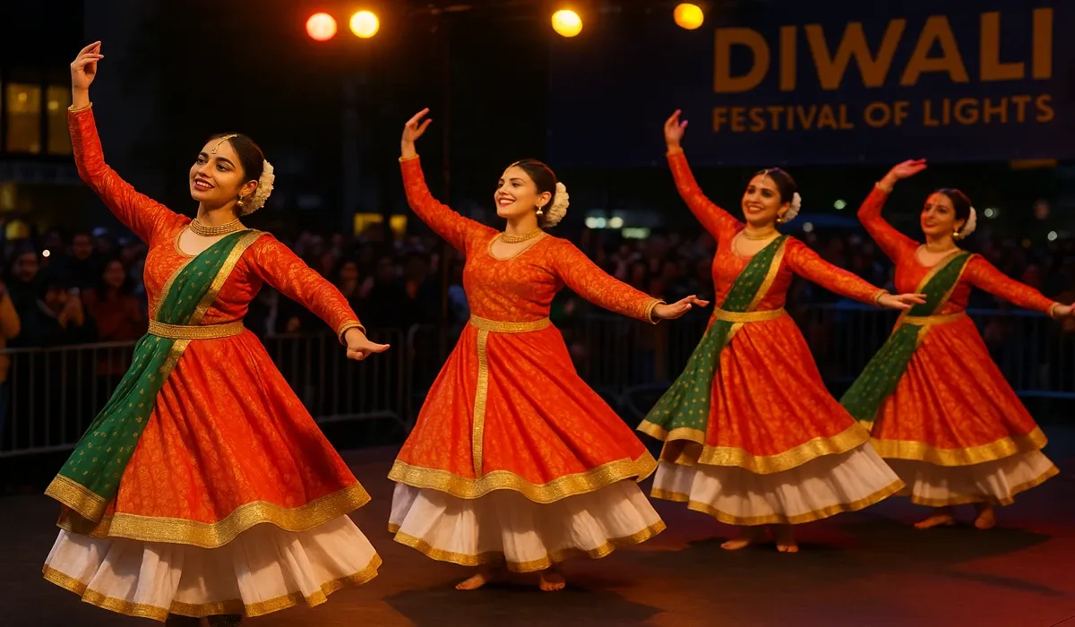 Kathak Indian dance performances USA during Diwali event