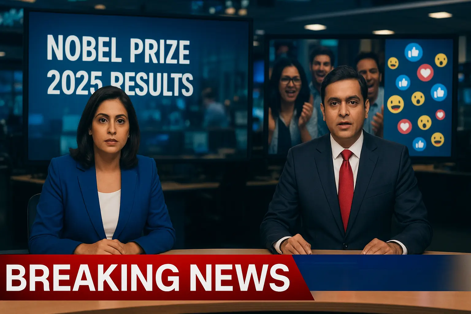 Indian media reactions to Nobel Prize 2025 announcements
