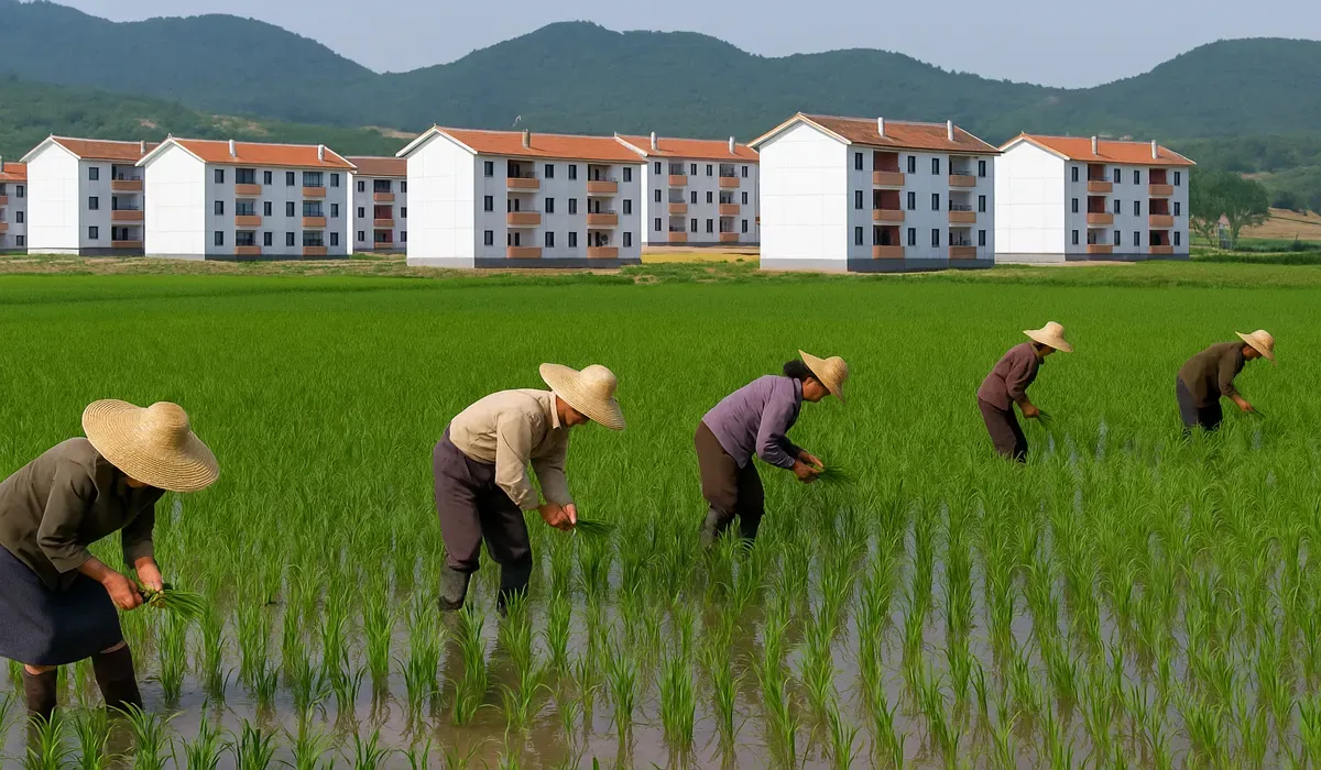 Rural life inside North Korea.