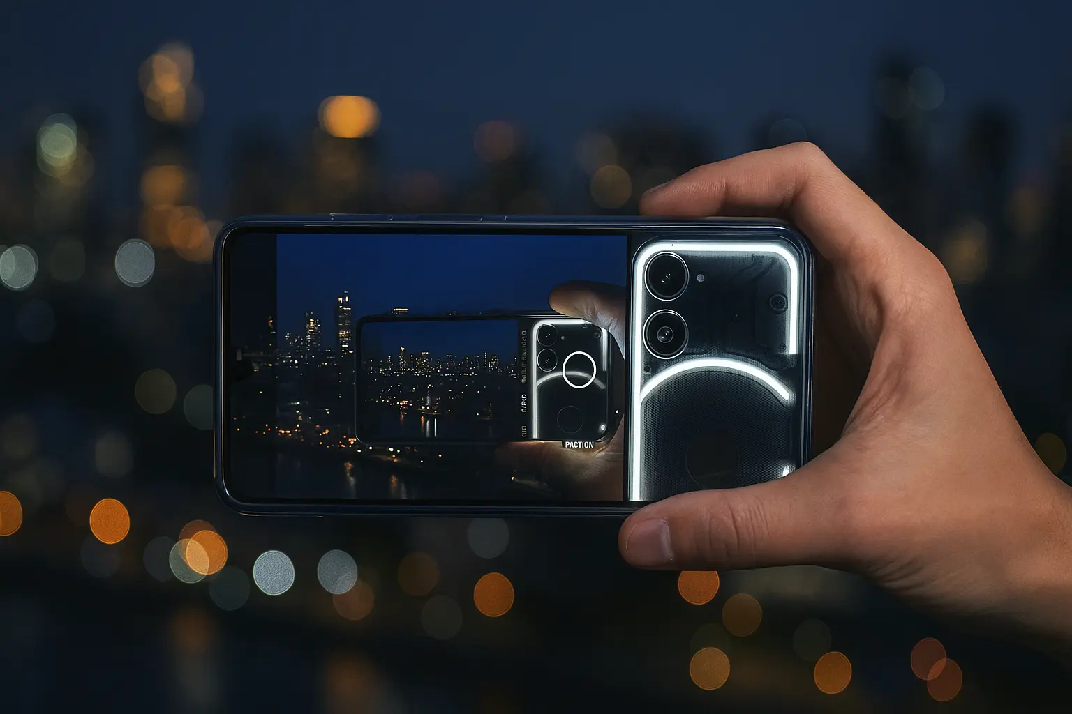 Nothing Phone 3a Lite camera glyph light