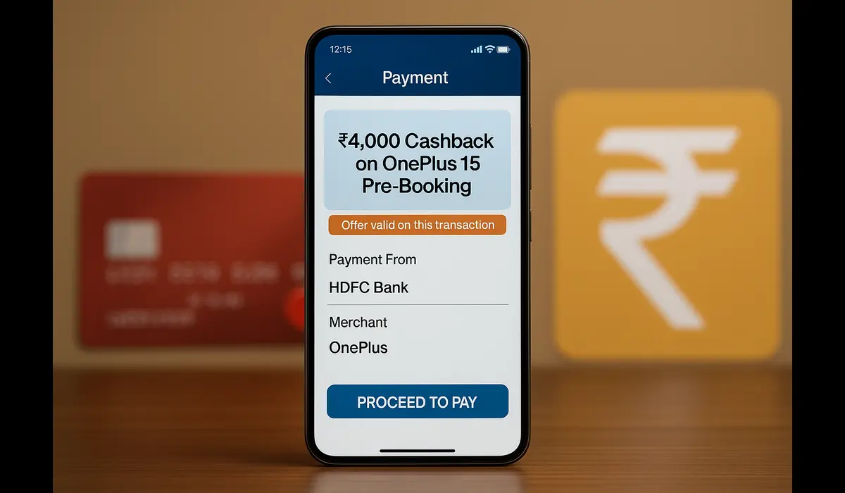 OnePlus 15 pre-booking bank offer India