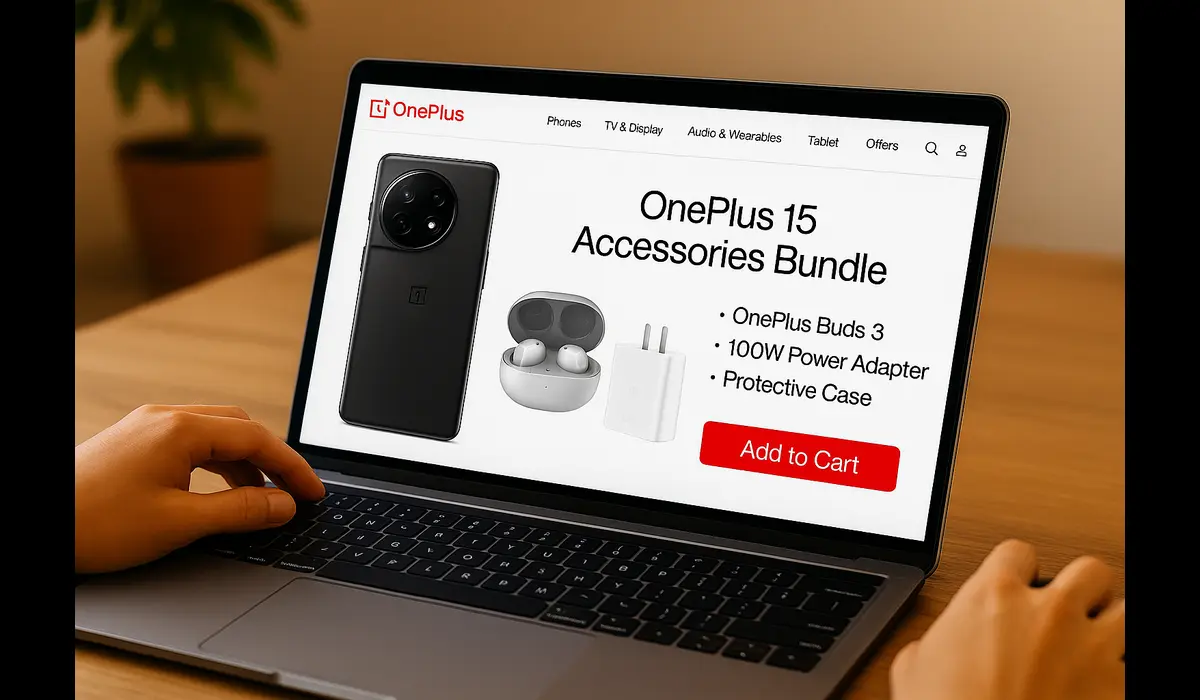 OnePlus 15 accessories online deals for early buyers India.