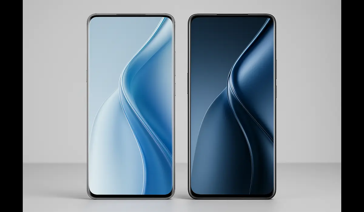 Oppo Find X9 vs OnePlus 13 display comparison.