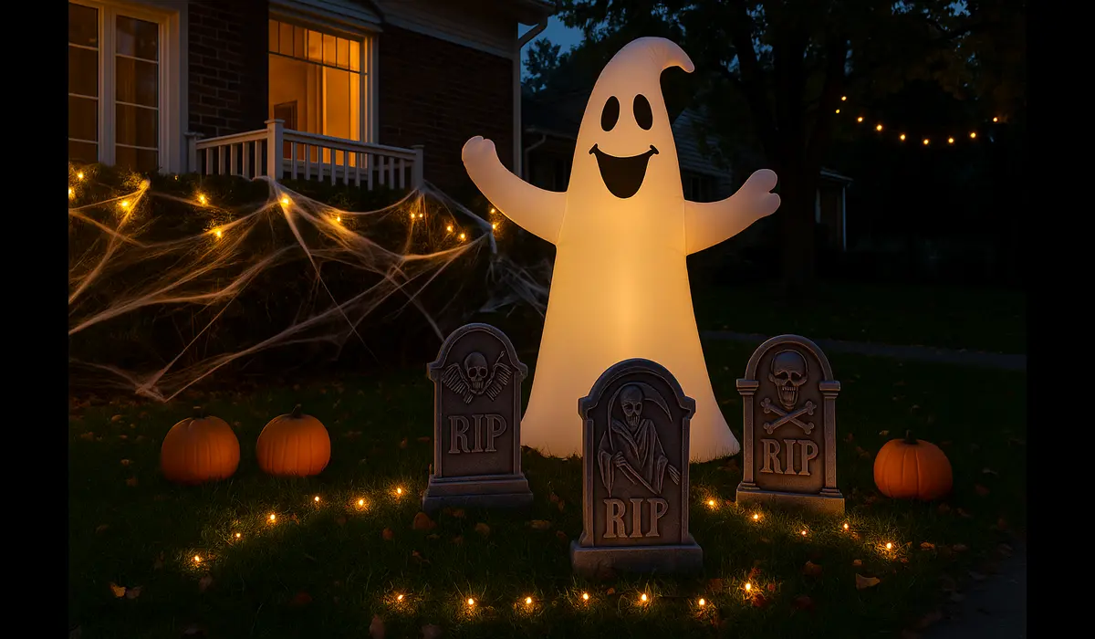 Affordable Halloween party supplies for outdoor yard decorations.