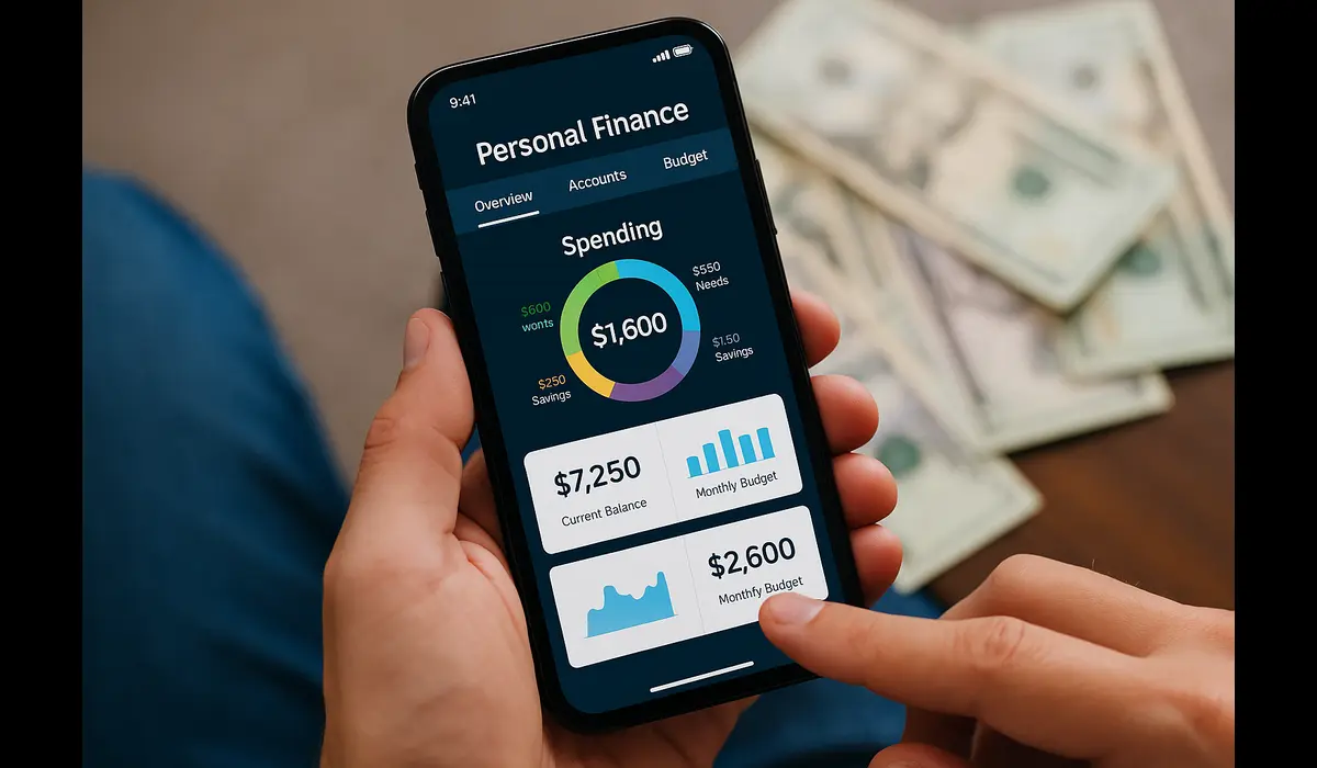 Personal finance apps USA 2025 dashboard view