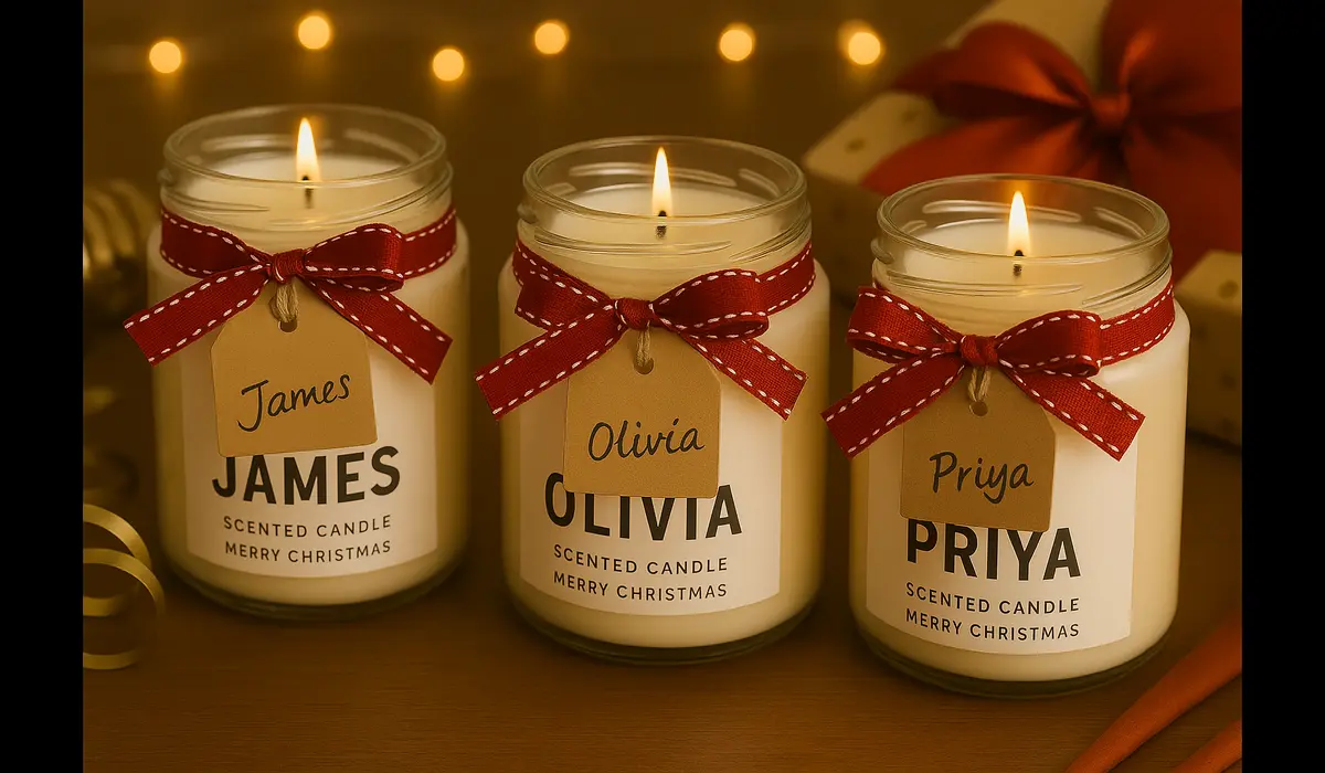 DIY Christmas gift ideas Indians are loving in 2025 — handmade scented candles.