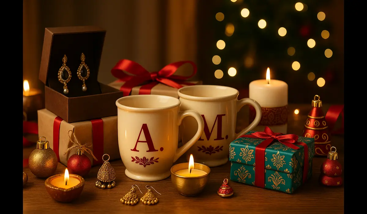 Personalized Christmas gifts as part of the best Christmas gift ideas in India for family, friends, and loved ones.