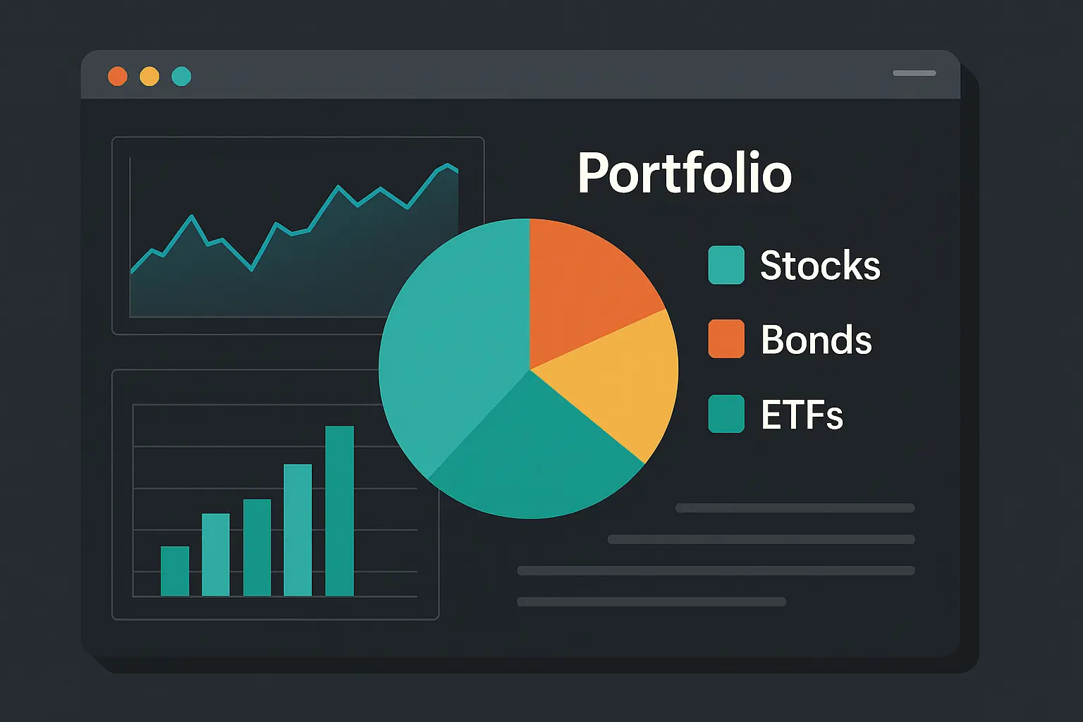 Diversified portfolio USA long-term investing.