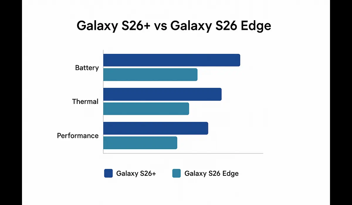 Galaxy S26+ vs Galaxy S26 Edge benchmark results