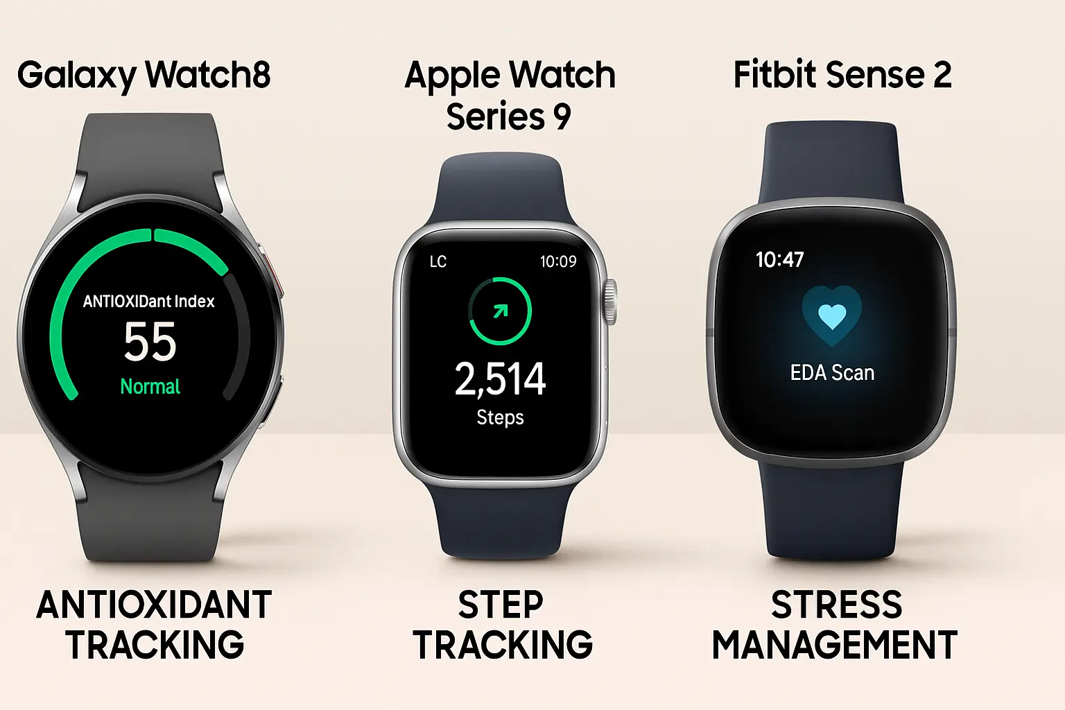 Galaxy Watch8 Antioxidant Index comparison