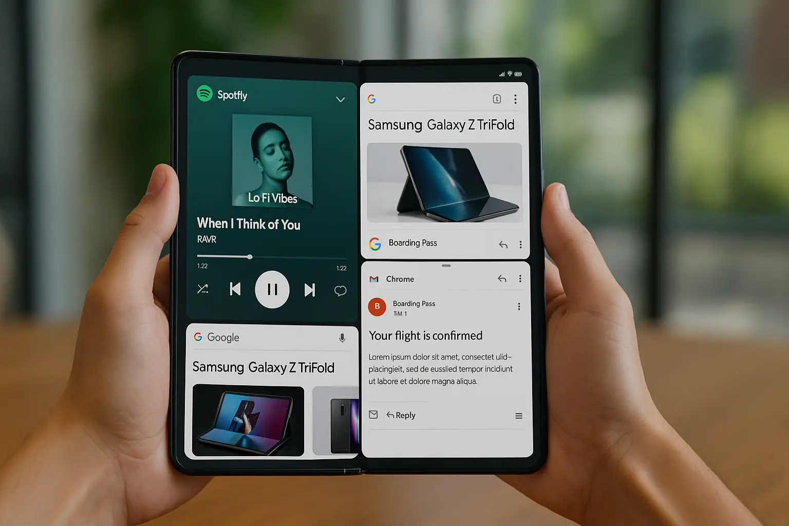 Galaxy Z TriFold multitasking features